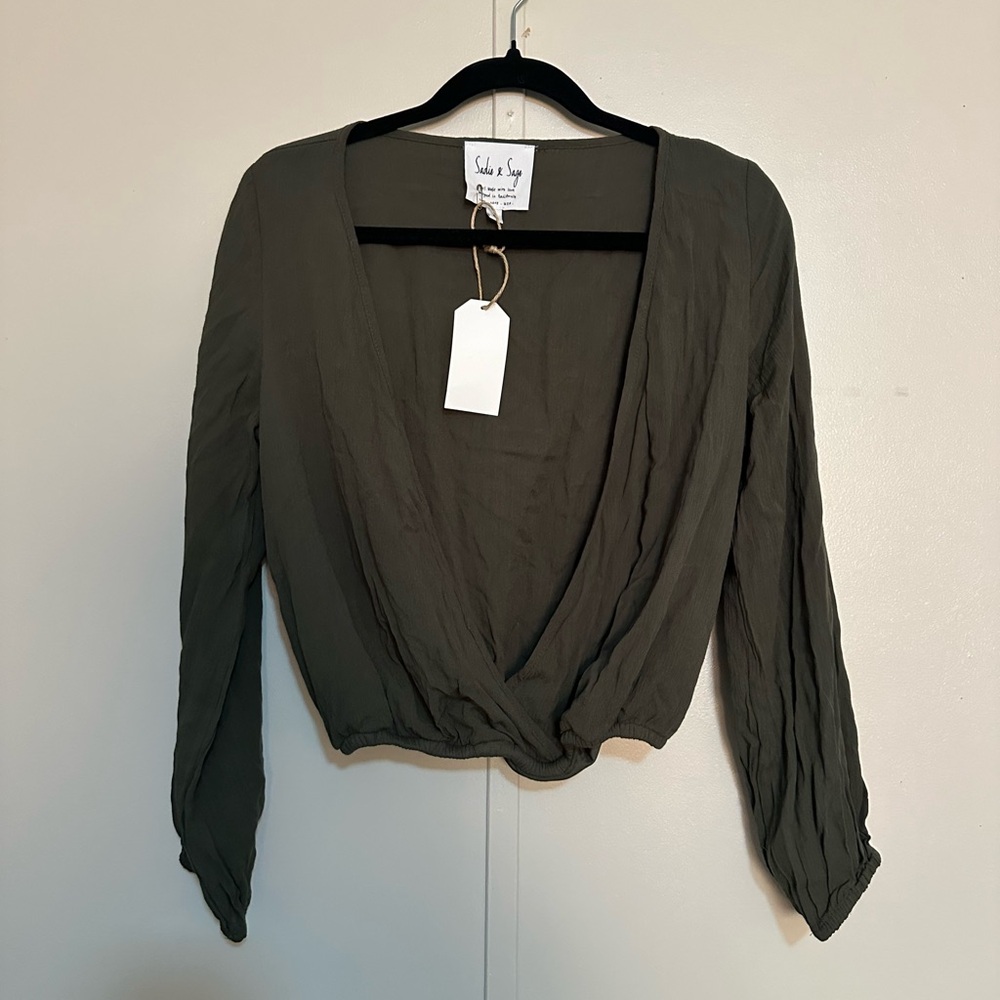 Sadie & Sage Open Blouse